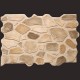 Piedra marrón panel de poliuretano