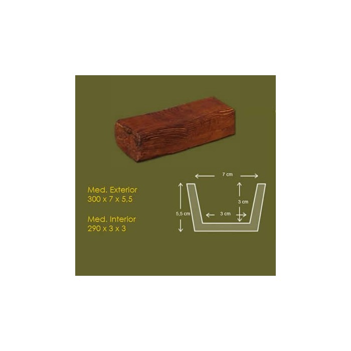 7 cm x 5,5 cm x 3 m Viga Rustica ref.1904 7 cm x 5,5 cm x 3 m Viga Rustica ref.1904