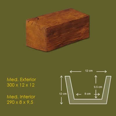 10 cm x 5 cm x 3 m Viga Rustica ref.1909