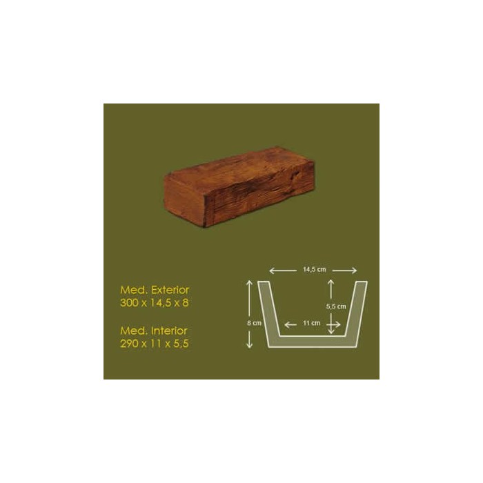10 cm x 10 cm x 3 m Viga Rustica ref.1915 10 cm x 10 cm x 3 m Viga Rustica ref.1915