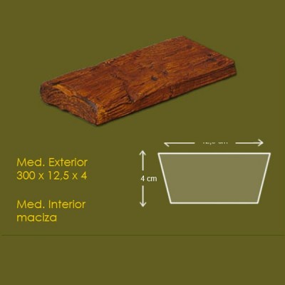 12,5 cm x 4 cm x 3 m Viga Rustica ref.1917