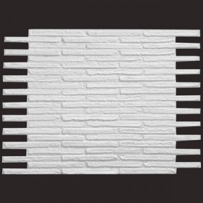 Ladrillo Aldaia blanco 9016 panel de poliuretano