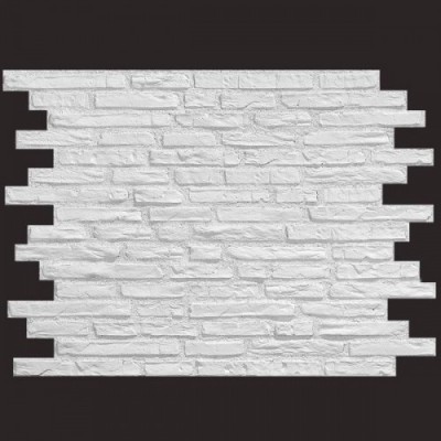 Ladrillo viejo BLANCO 9016 panel de poliuretano