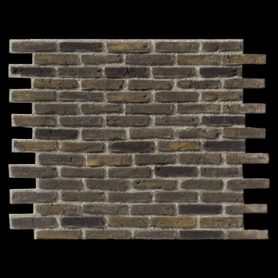 Ladrillo Rustik Brick GRIS NEGRO panel de poliuretano