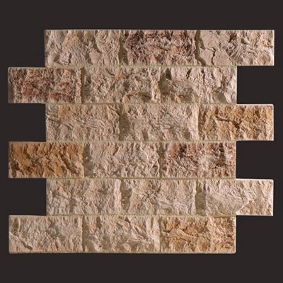 Piedra Travertino blanco panel de poliuretano