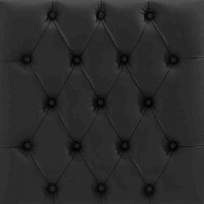 Textura Capitone negro panel de poliuretano
