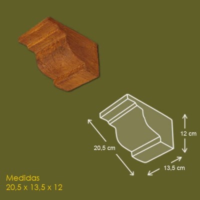 20,5 cm x 13,5 cm x 12 cm Mensula de poliuretano