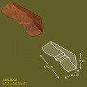 12 cm x 16 cm x 33 cm Mensula de poliuretano