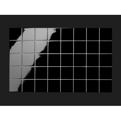 Azulejo Square negro Panel de poliuretano